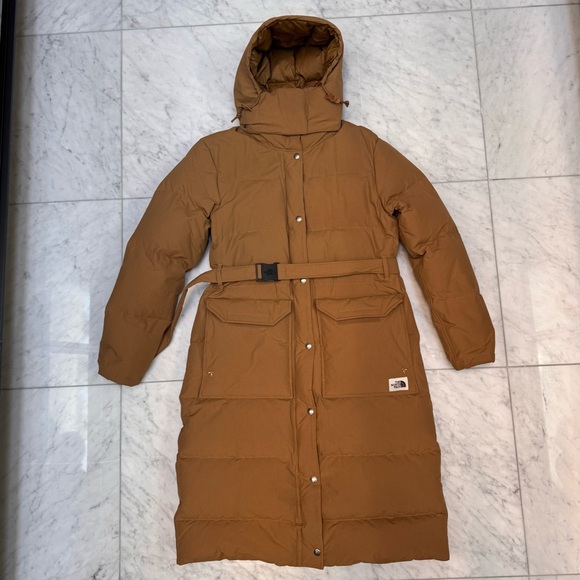 The North Face Jackets & Blazers - The North Face Extra Warm Long Down Puffer Coat Brown Hooded Women’s M